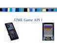 J2ME Game API 1 PowerPoint PPT Presentation