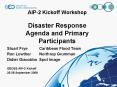 AIP2 Kickoff Workshop Disaster Response Agenda and Primary Participants PowerPoint PPT Presentation