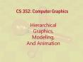 CS 352: Computer Graphics PowerPoint PPT Presentation