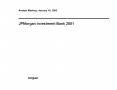 JPMorgan Investment Bank 2001 PowerPoint PPT Presentation
