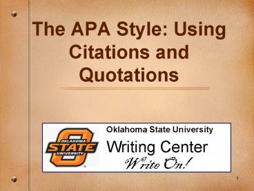 Oklahoma State University Writing Center