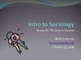 Intro to Sociology PowerPoint PPT Presentation