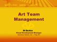 Art Team Management PowerPoint PPT Presentation