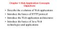 Chapter 1 Web Application Concepts Objectives PowerPoint PPT Presentation