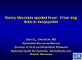 Rocky Mountain spotted fever: From dog ticks to doxycycline PowerPoint PPT Presentation