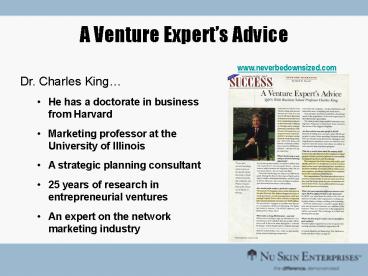A Venture Experts Advice