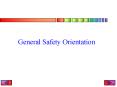General Safety Orientation PowerPoint PPT Presentation