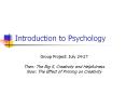 Introduction to Psychology PowerPoint PPT Presentation