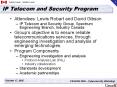 IP Telecom and Security Program PowerPoint PPT Presentation
