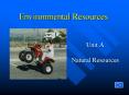 Environmental Resources PowerPoint PPT Presentation