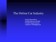 The Online Car Industry
