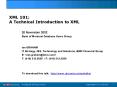 XML 101: A Technical Introduction to XML PowerPoint PPT Presentation