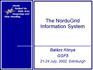 The NorduGrid Information System