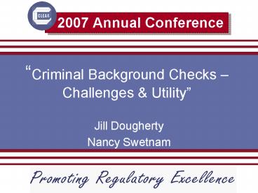 Criminal Background Checks Challenges