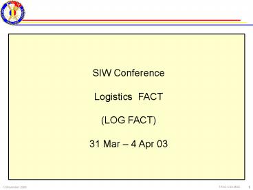 US Army TRADOC Analysis Center TRAC