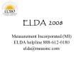 ELDA 2008 PowerPoint PPT Presentation