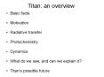 Titan: an overview PowerPoint PPT Presentation