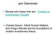 pre Darwinian PowerPoint PPT Presentation