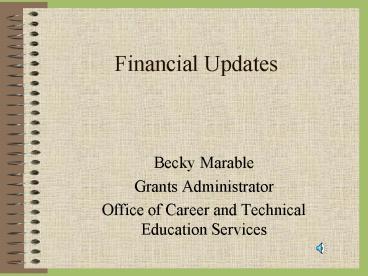Financial Updates