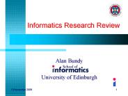 Informatics Research Review