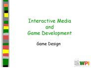 Interactive Media and Game Development