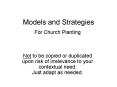 Models and Strategies PowerPoint PPT Presentation