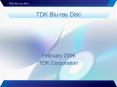 TDK Blu-ray Disc PowerPoint PPT Presentation