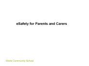 eSafety presentation for parents