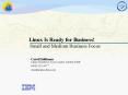 Linux Is Ready for Business PowerPoint PPT Presentation