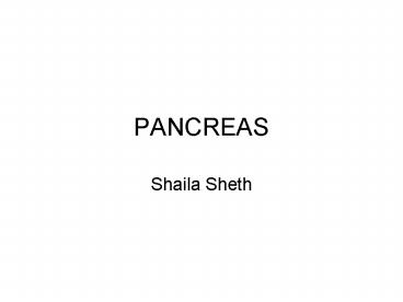 PANCREAS