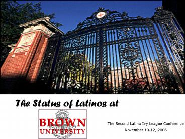 The Status of Latinos at
