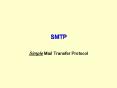 SMTP PowerPoint PPT Presentation
