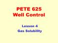 PETE 625 Well Control PowerPoint PPT Presentation