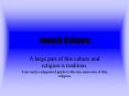Jewish Culture PowerPoint PPT Presentation