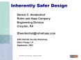 Inherently Safer Design PowerPoint PPT Presentation