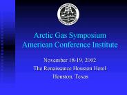Arctic Gas Symposium American Conference Institute