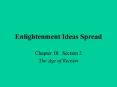Enlightenment Ideas Spread PowerPoint PPT Presentation