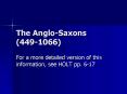 The AngloSaxons 4491066 PowerPoint PPT Presentation