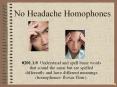 No%20Headache%20Homophones PowerPoint PPT Presentation