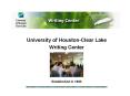University of HoustonClear Lake PowerPoint PPT Presentation