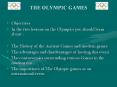 THE OLYMPIC GAMES PowerPoint PPT Presentation