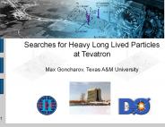 Searches for Heavy Long Lived Particles at Tevatron
