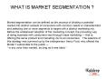 WHAT IS MARKET SEGMENTATION PowerPoint PPT Presentation