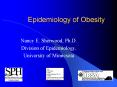 Epidemiology of Obesity PowerPoint PPT Presentation