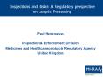 Inspections and Risks: A Regulatory perspective on Aseptic Processing PowerPoint PPT Presentation