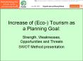Increase of (Eco-) Tourism as a Planning Goal: PowerPoint PPT Presentation