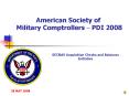 American Society of Military Comptrollers PDI 2008 PowerPoint PPT Presentation