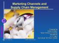 Marketing Channels and Supply Chain Management PowerPoint PPT Presentation