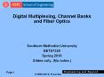 Digital Multiplexing, Channel Banks and Fiber Optics PowerPoint PPT Presentation
