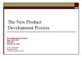The New Product Development Process PowerPoint PPT Presentation